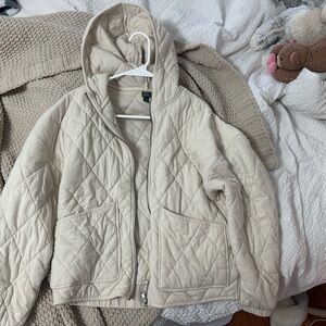 Wild Fable Cream Quilted Jacket